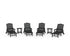 POLYWOOD Draper James Savannah 6-Piece Chaise Lounge Set in Black