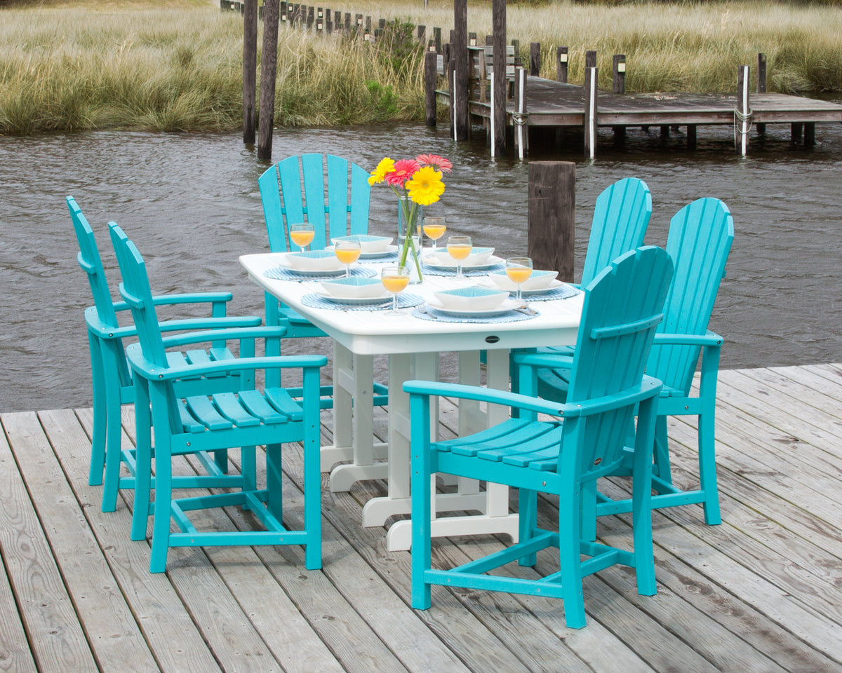 POLYWOOD Palm Coast Dining Chair in an outdoor dining setting