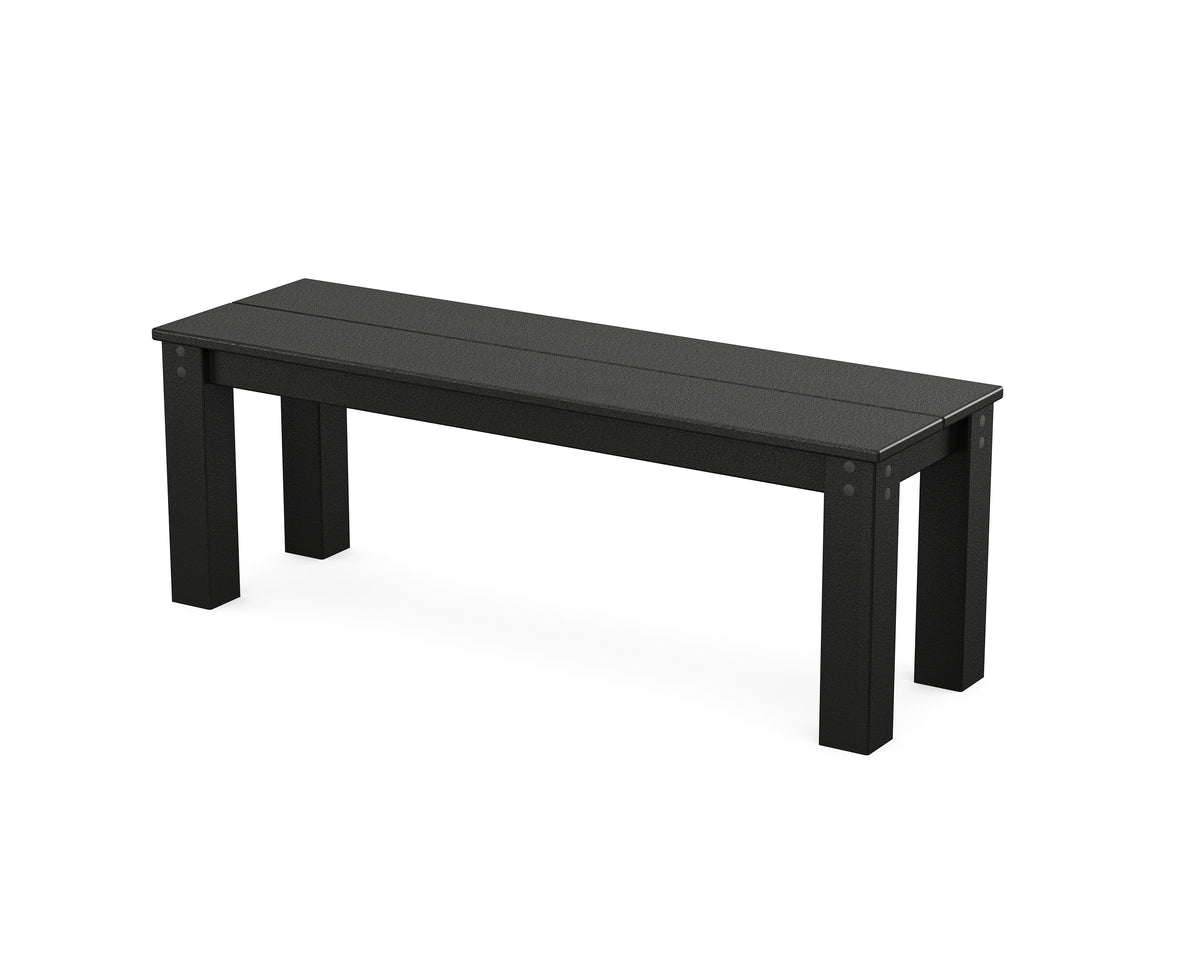 POLYWOOD Studio Parsons 48" Bench in Black