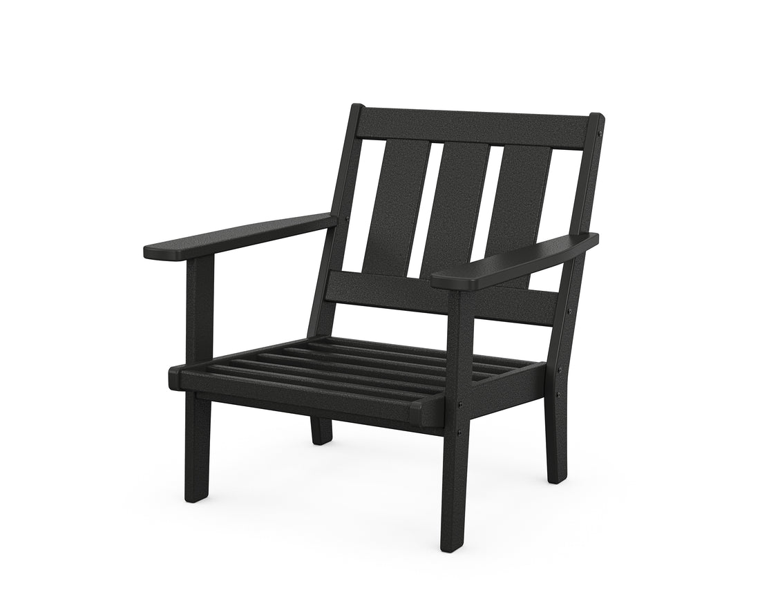 POLYWOOD Oxford Deep Seating Chair Frame in Black