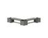 POLYWOOD 48" Nautical L-Shaped Planter Bench Corner Set in Slate Grey