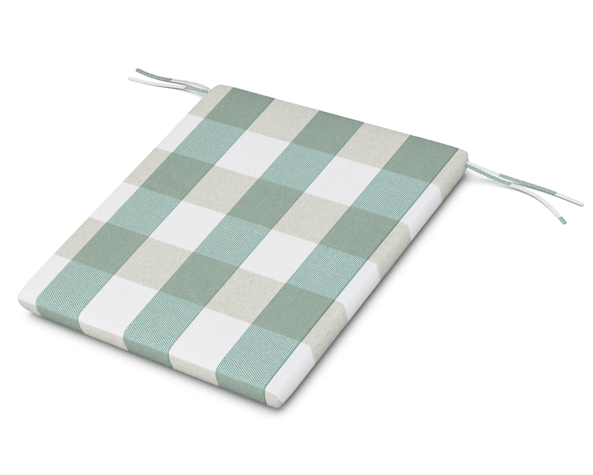 POLYWOOD AL100 Seat Pad in Buffalo Plaid Glacier Spa