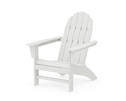 POLYWOOD Vineyard Adirondack Chair in Vintage White