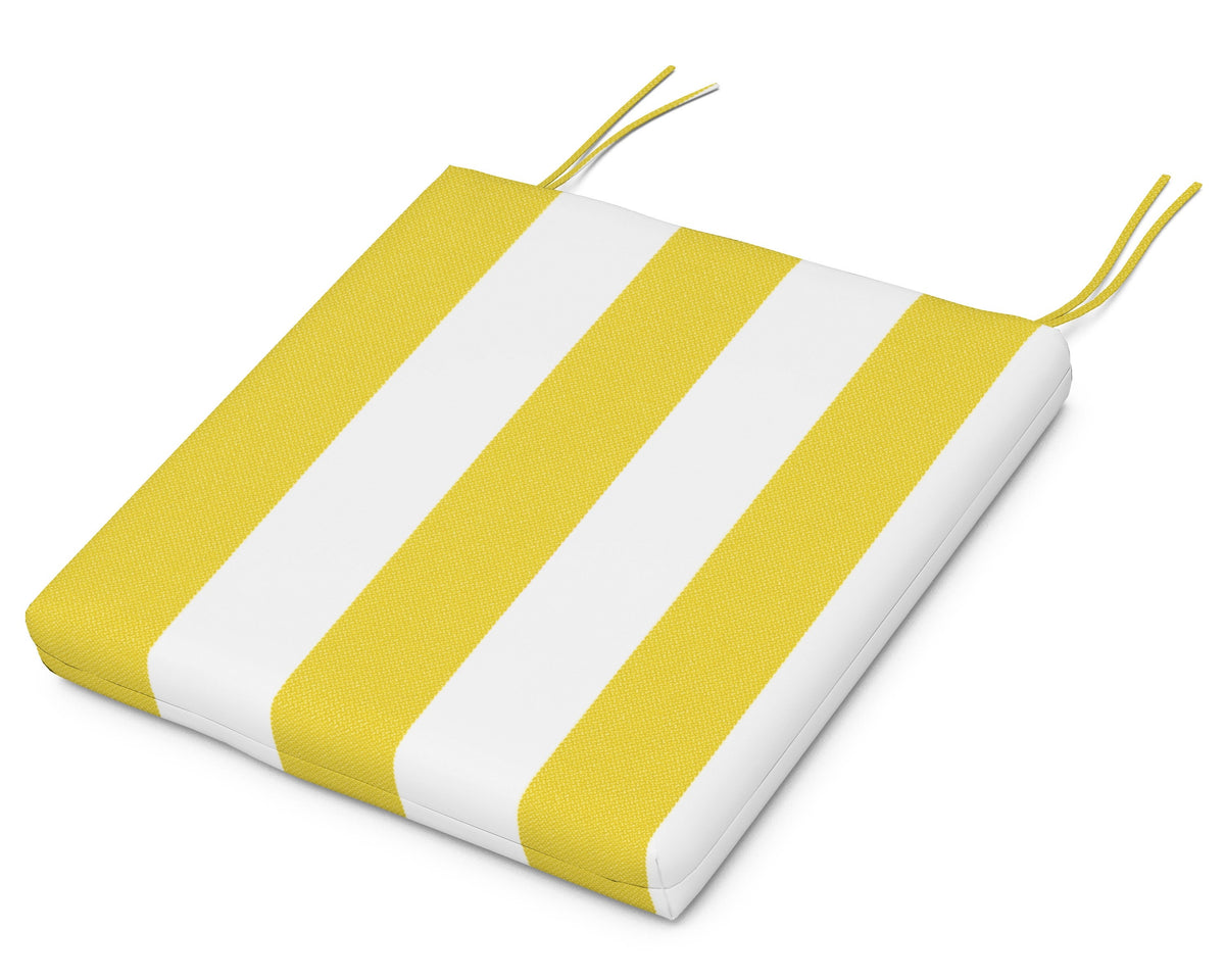 POLYWOOD Seat Cushion - 18"D x 17.25"W x 2.5"H in Montdor Canary