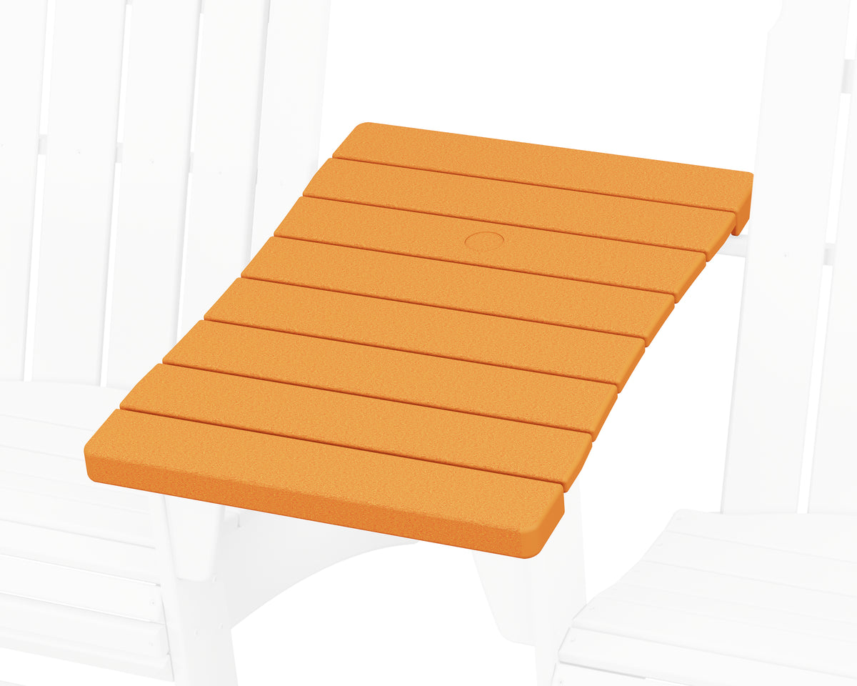 POLYWOOD 600 Series Straight Adirondack Connecting Table in Tangerine