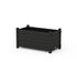 POLYWOOD Nautical Rectangle Double Planter Box in Black