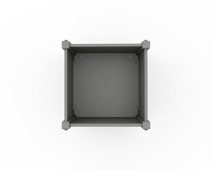 POLYWOOD Vineyard Large Tapered Square Short Planter Box angle view
