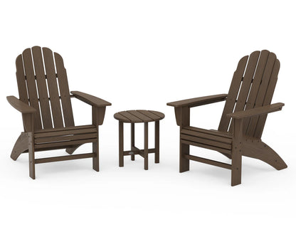 POLYWOOD Vineyard 3-Piece Curveback Adirondack Set