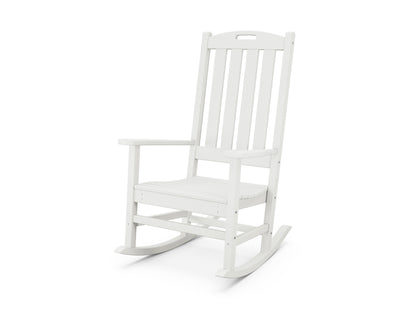 POLYWOOD Nautical Porch Rocking Chair in Vintage White