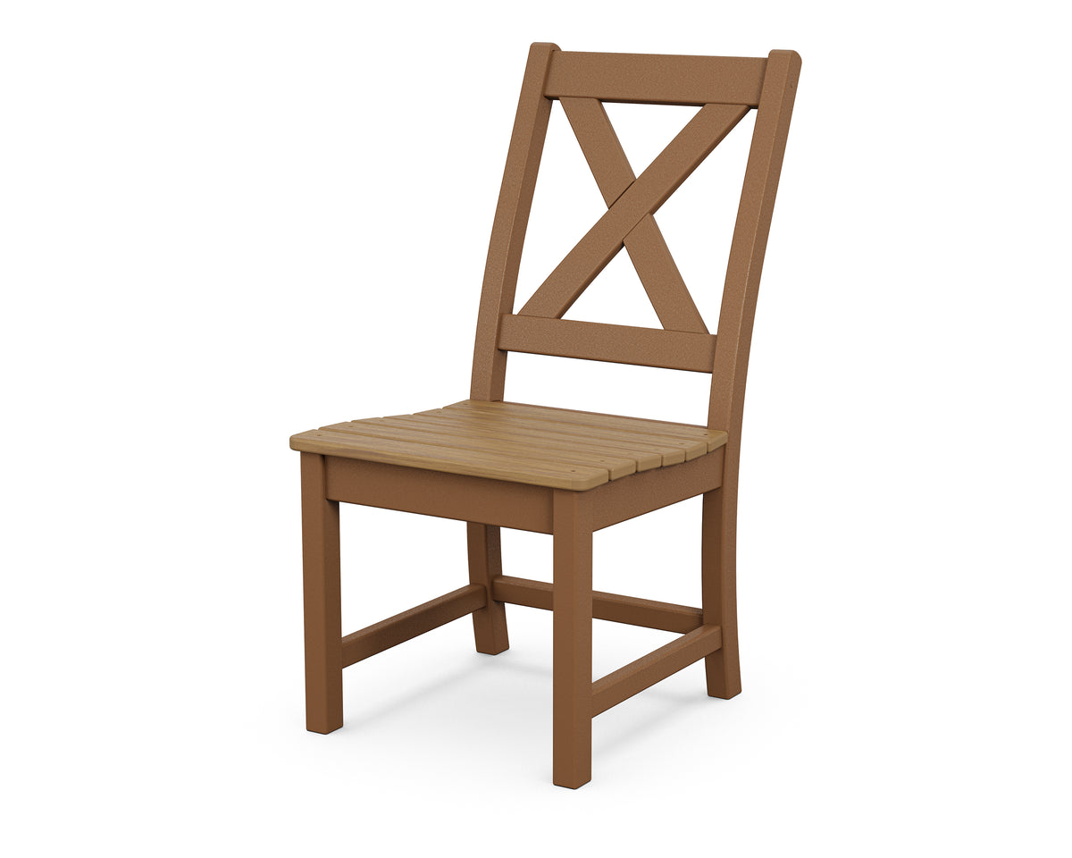 POLYWOOD Braxton Dining Side Chair in Teak / Natural