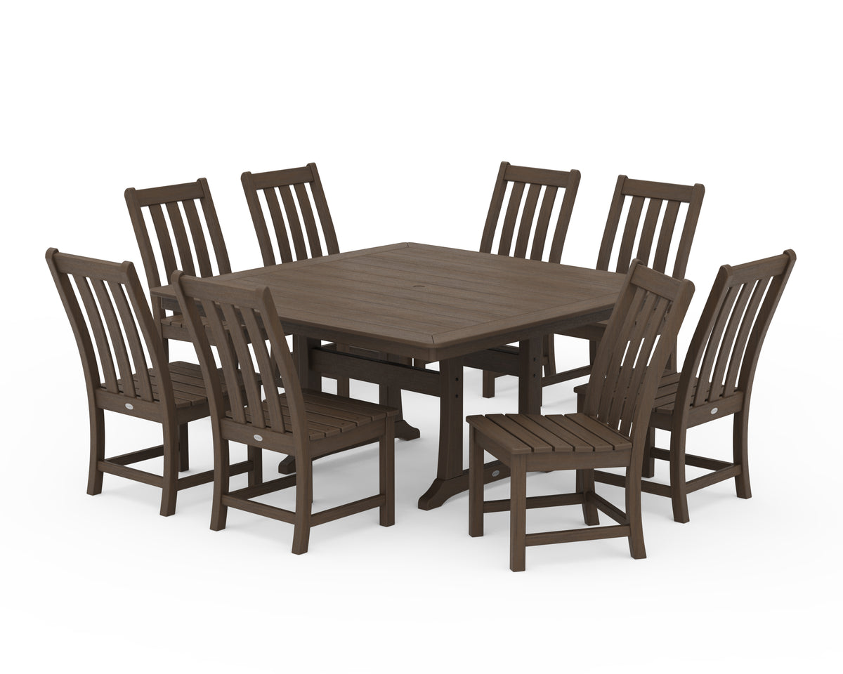 POLYWOOD Vineyard 9-Piece Dining Set in Kona