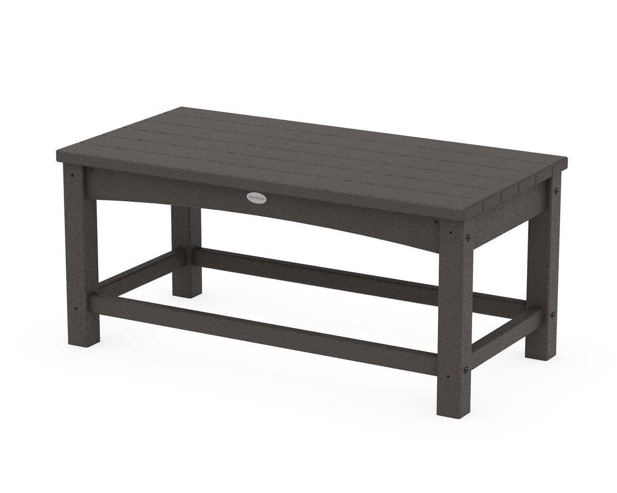 POLYWOOD Club Coffee Table in Vintage Coffee