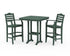 POLYWOOD Savannah 3-Piece Bar Set in Green