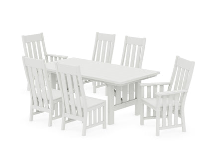 POLYWOOD Acadia 7-Piece Dining Set in Vintage White