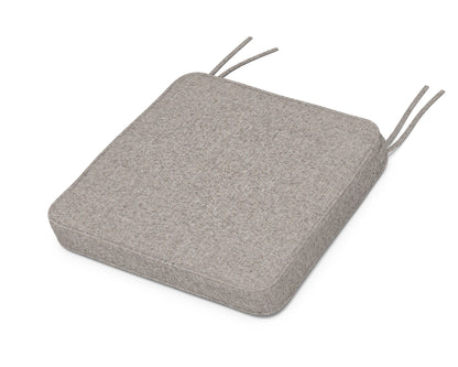 POLYWOOD Chinoiserie Side Chair Seat Cushion in Weathered Tweed