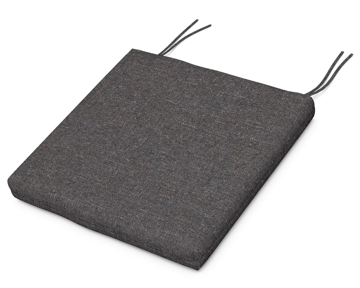POLYWOOD South Beach Seat Cushion - 17"D x 20"W x 2.5"H in Ash Charcoal