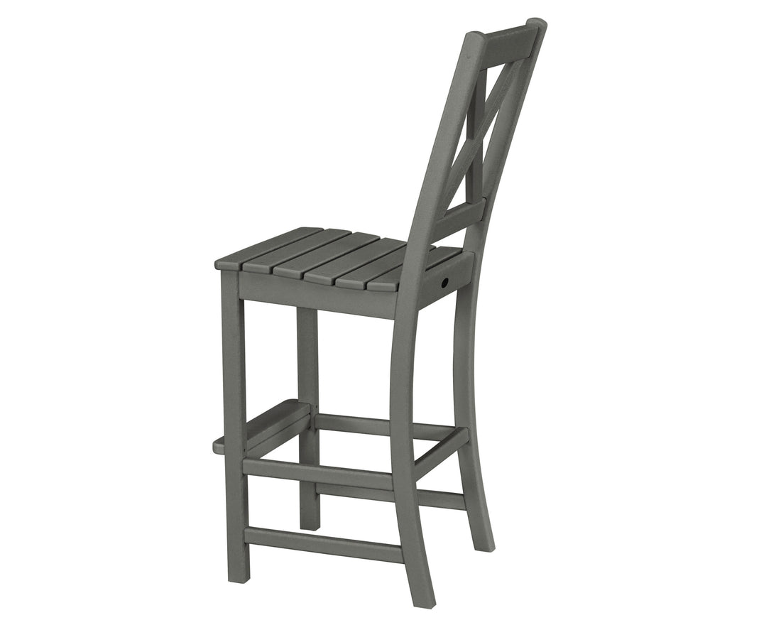 POLYWOOD Braxton Bar Side Chair angle view