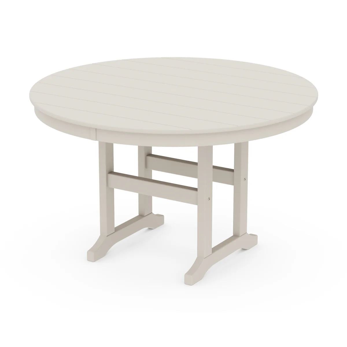 POLYWOOD 48" Round Farmhouse Dining Table