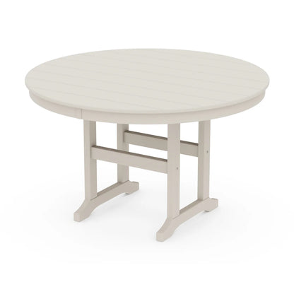 POLYWOOD 48" Round Farmhouse Dining Table