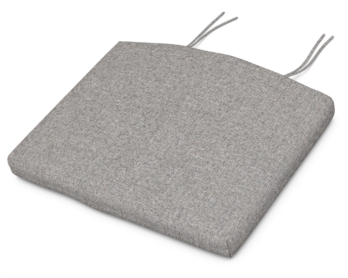 POLYWOOD Standard Seat Cushion 18.5"D x 24"W x 2.5"H in Grey Mist