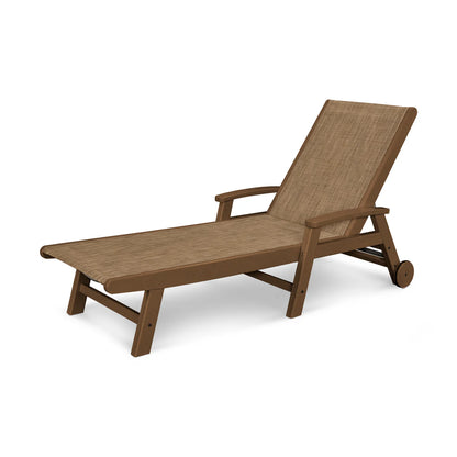 POLYWOOD Coastal Chaise with Wheels
