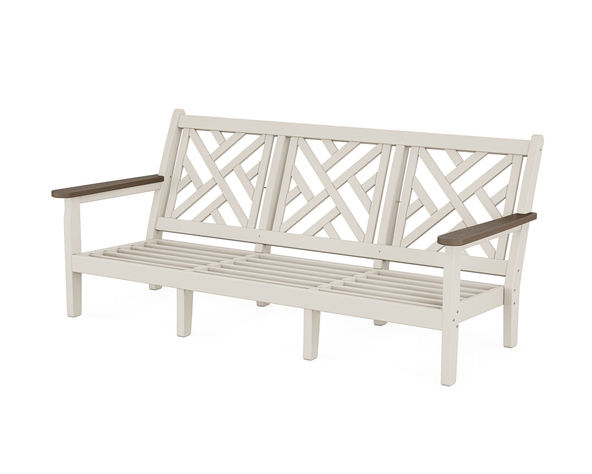 POLYWOOD Chippendale Deep Seating Sofa Frame in Sand / Kona