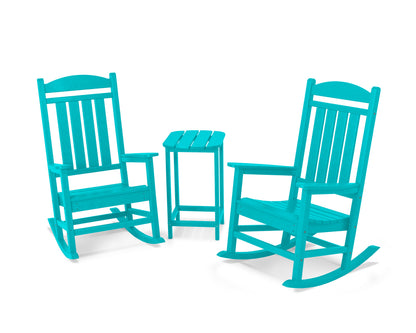 POLYWOOD Presidential Rocker 3-Piece Set in Aruba
