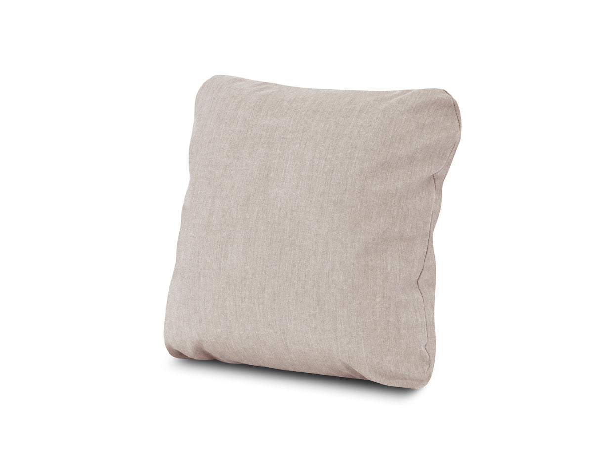 POLYWOOD 18" Outdoor Throw Pillow in Cast Ash
