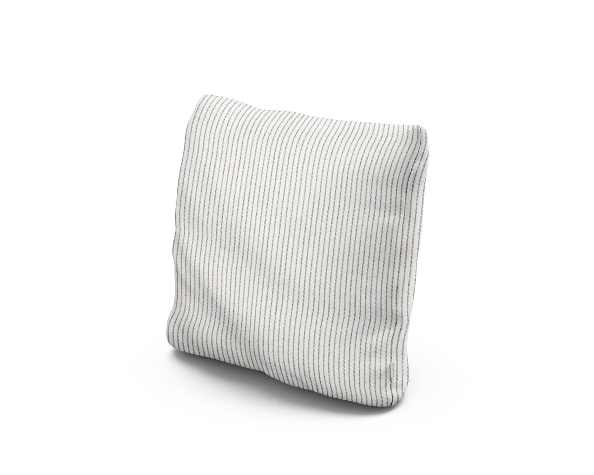 POLYWOOD 16" Outdoor Throw Pillow in Linus Metal