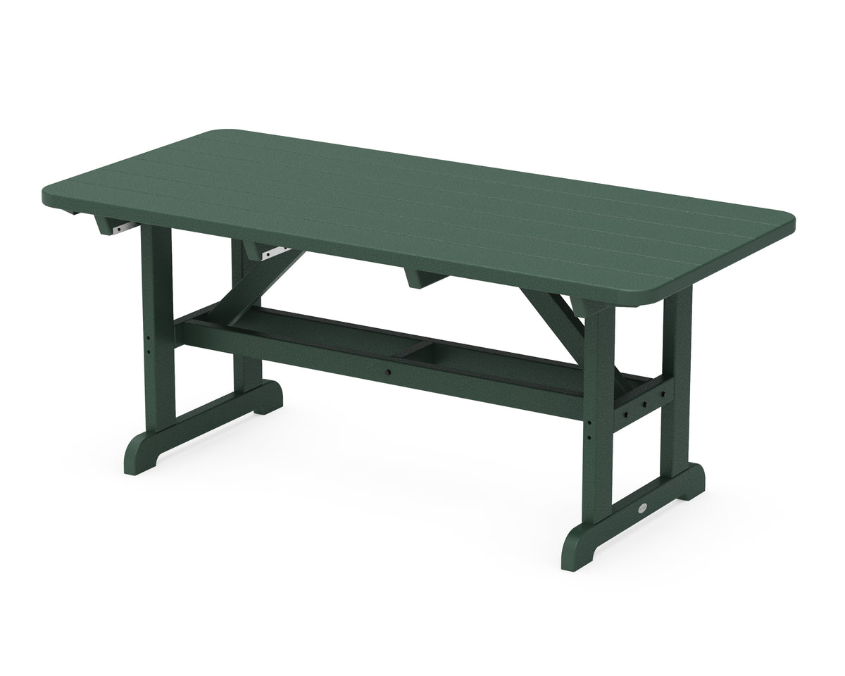 POLYWOOD Park 33" x 70" Harvester Picnic Table in Green