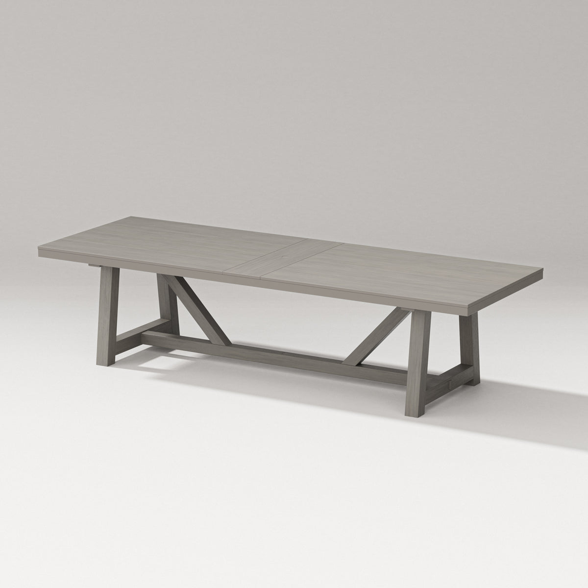 POLYWOOD PW Designer Series 120" A-Frame Dining Table in Driftwood