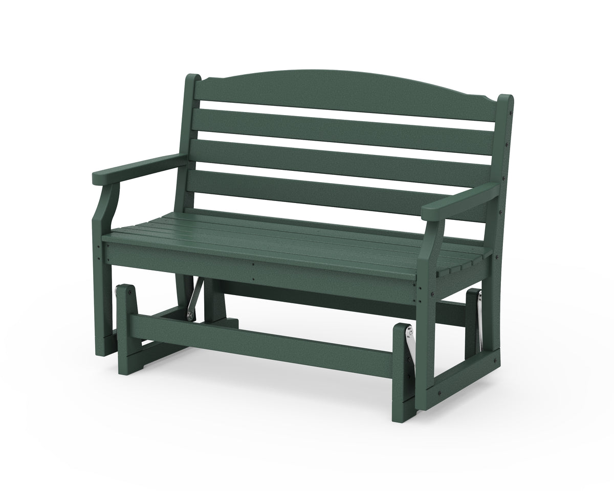 POLYWOOD Savannah 48" Glider in Green