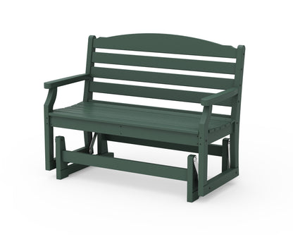 POLYWOOD Savannah 48" Glider in Green