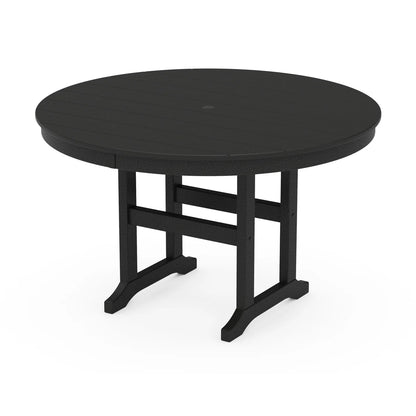 POLYWOOD 48" Round Farmhouse Dining Table