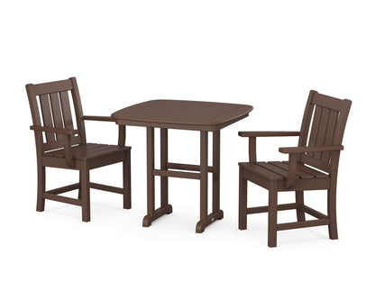 POLYWOOD Oxford 3-Piece Dining Set in Mahogany