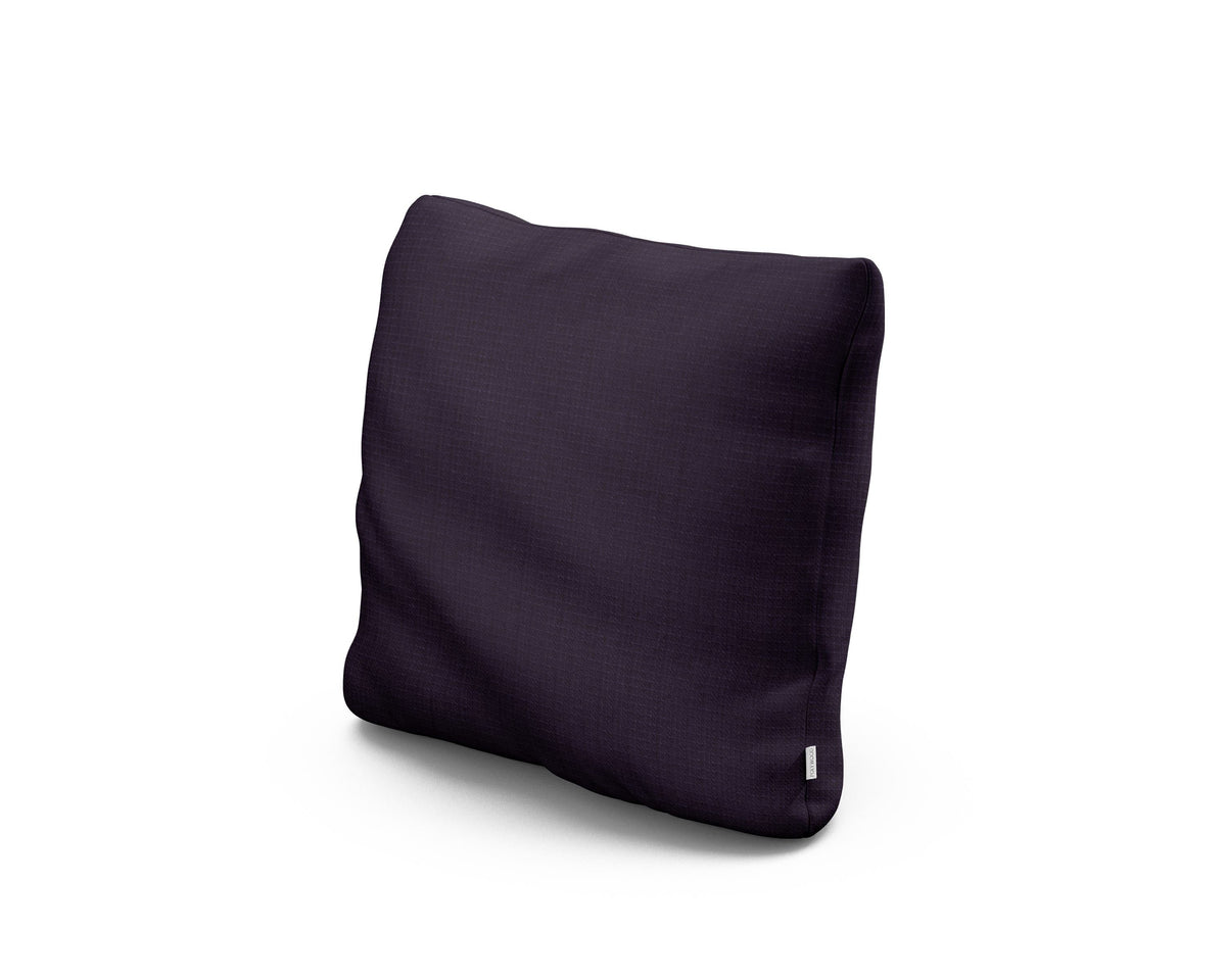POLYWOOD 16" Outdoor Throw Pillow in Navy Linen