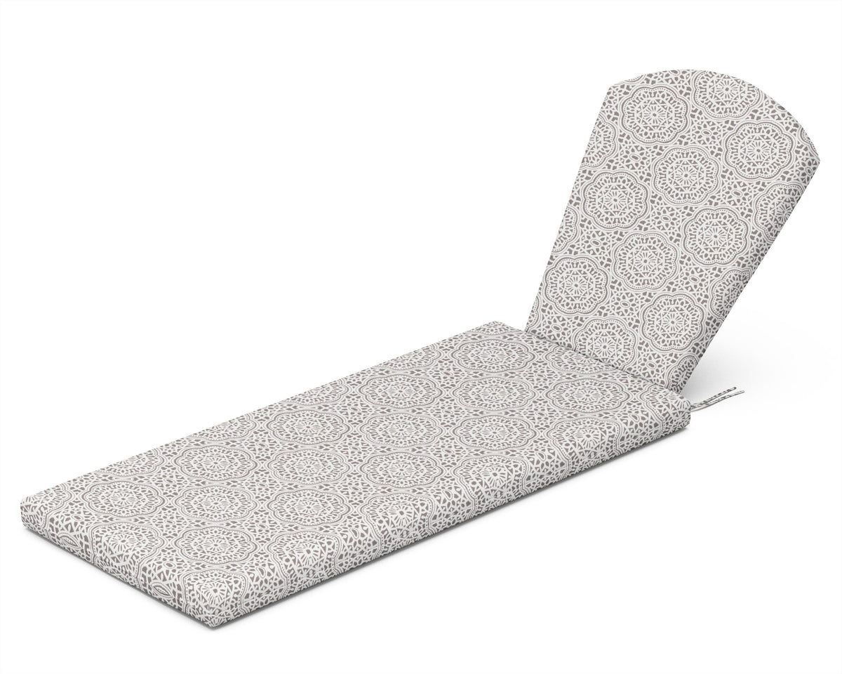 POLYWOOD Chaise Cushion in Gwyneth Pewter