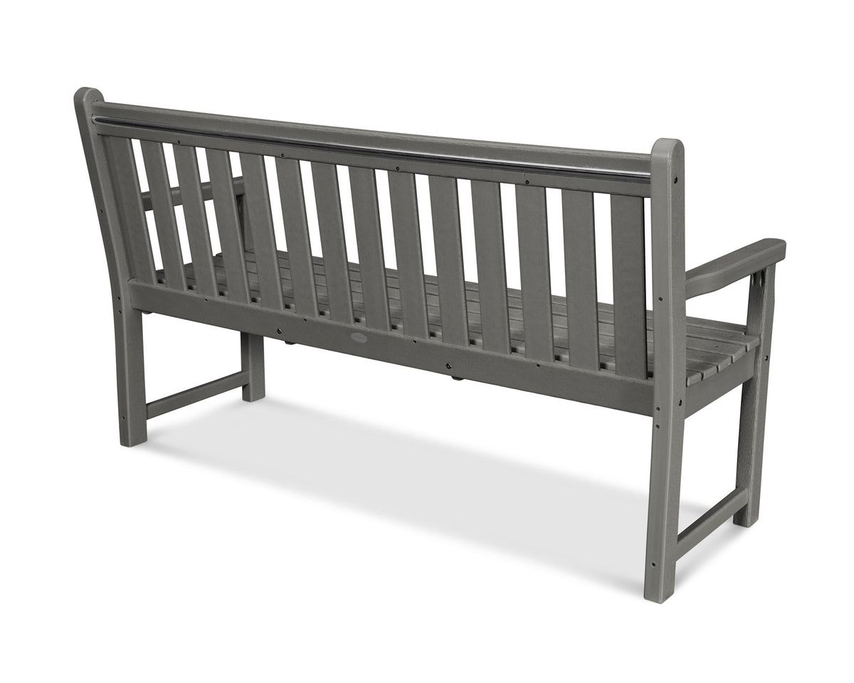 POLYWOOD Traditional Garden 60" Bench angle view