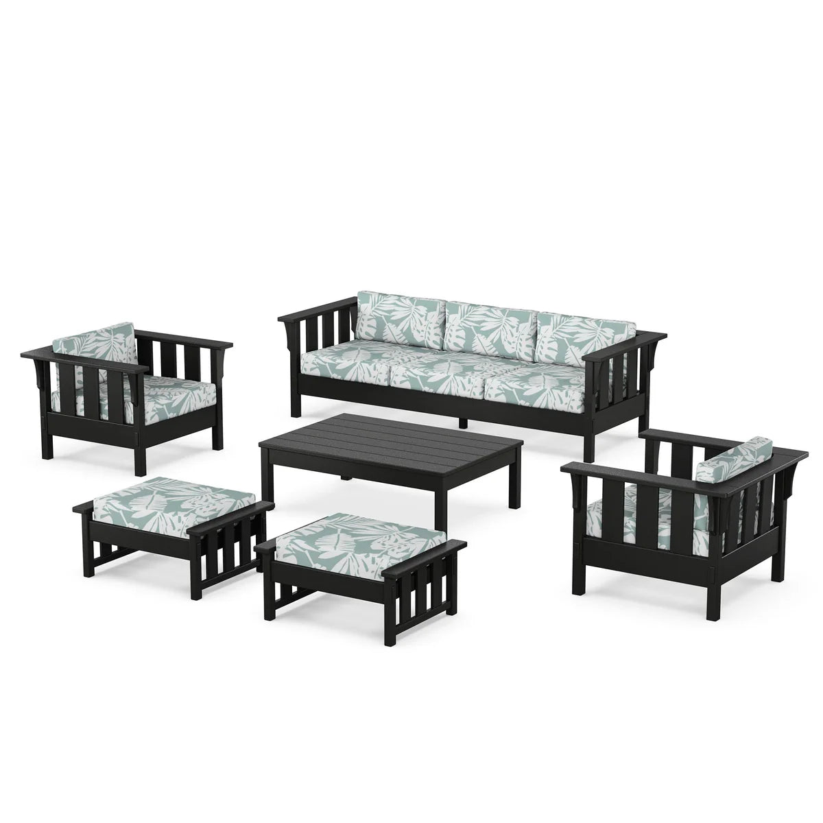 POLYWOOD Acadia 6-Piece Lounge Sofa Set