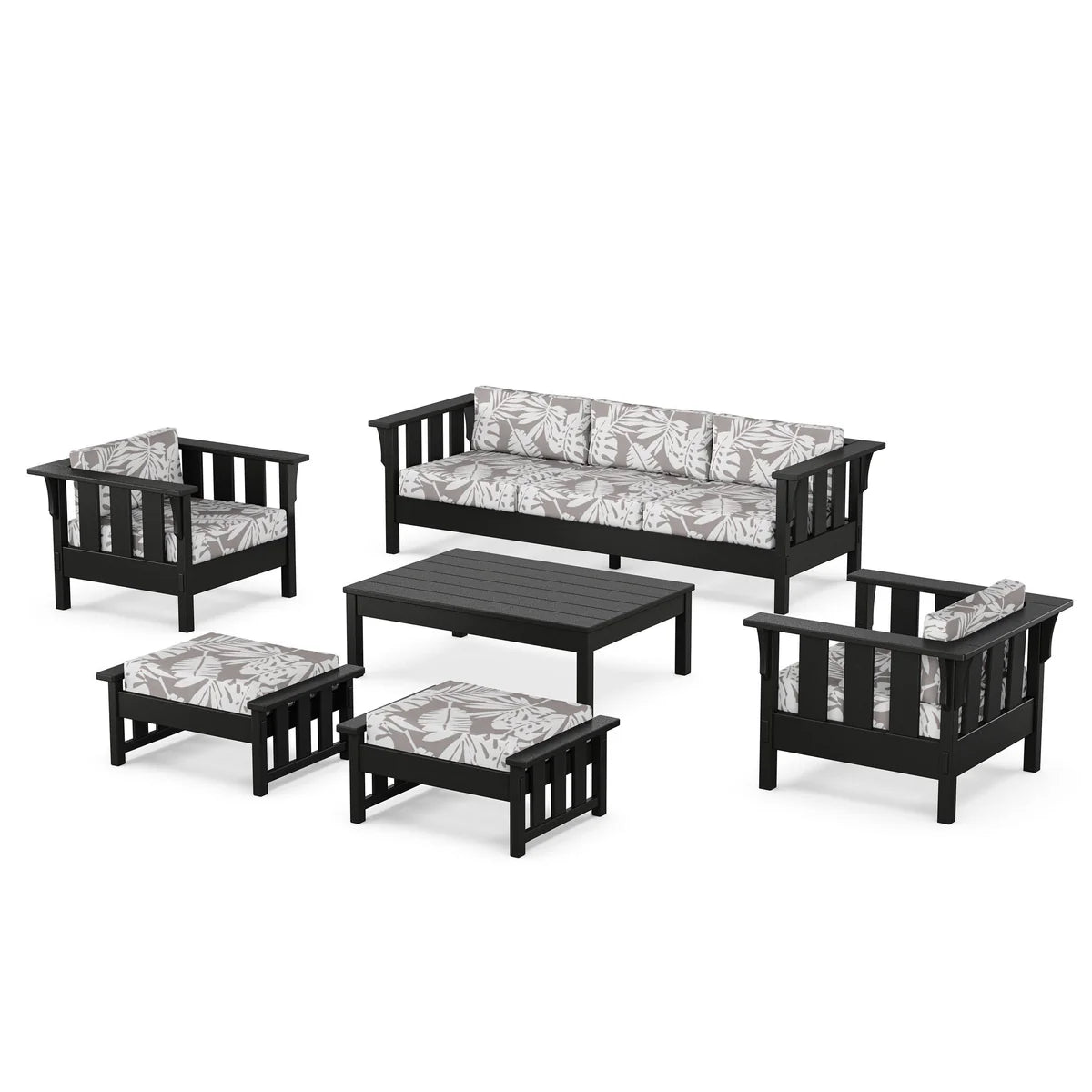 POLYWOOD Acadia 6-Piece Lounge Sofa Set