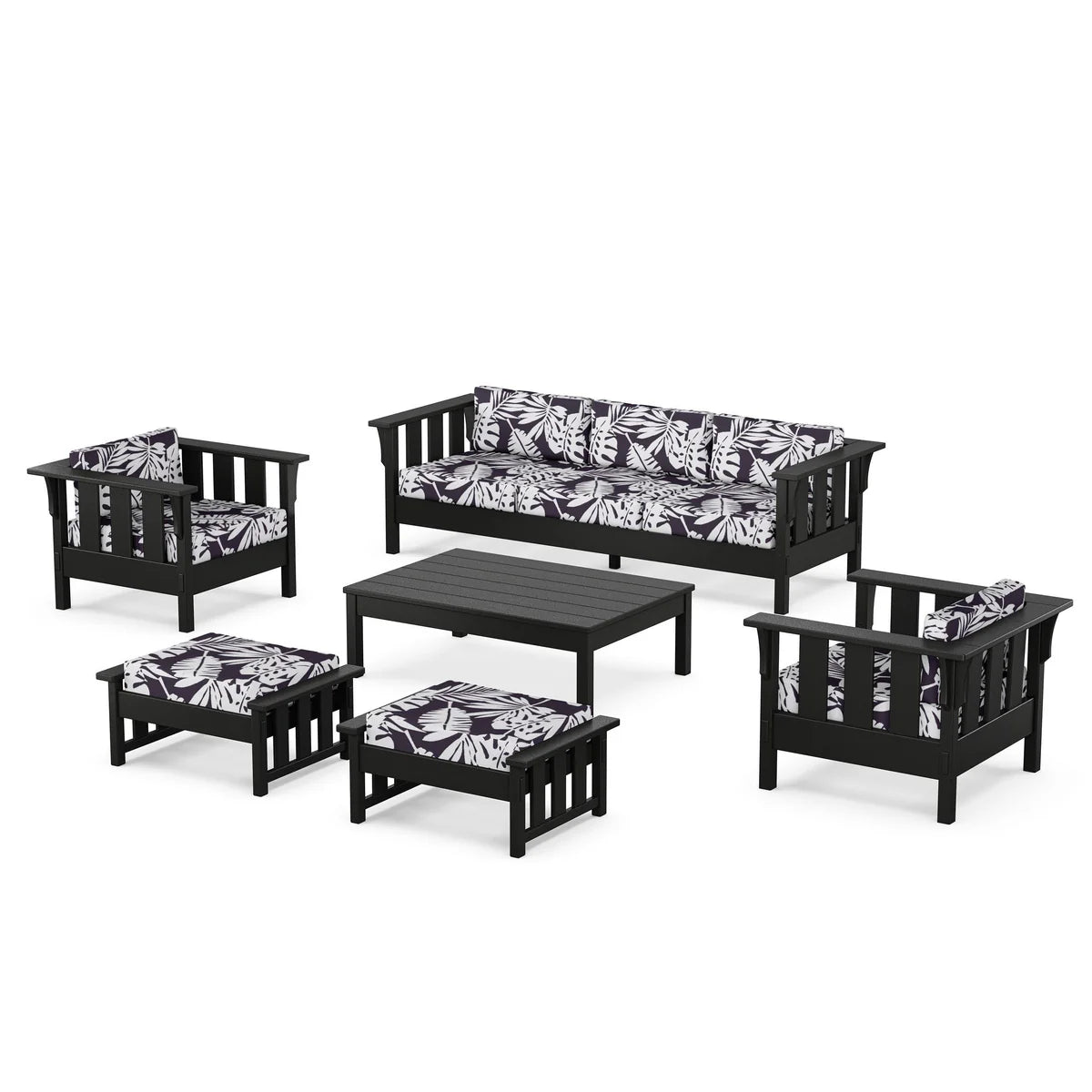 POLYWOOD Acadia 6-Piece Lounge Sofa Set