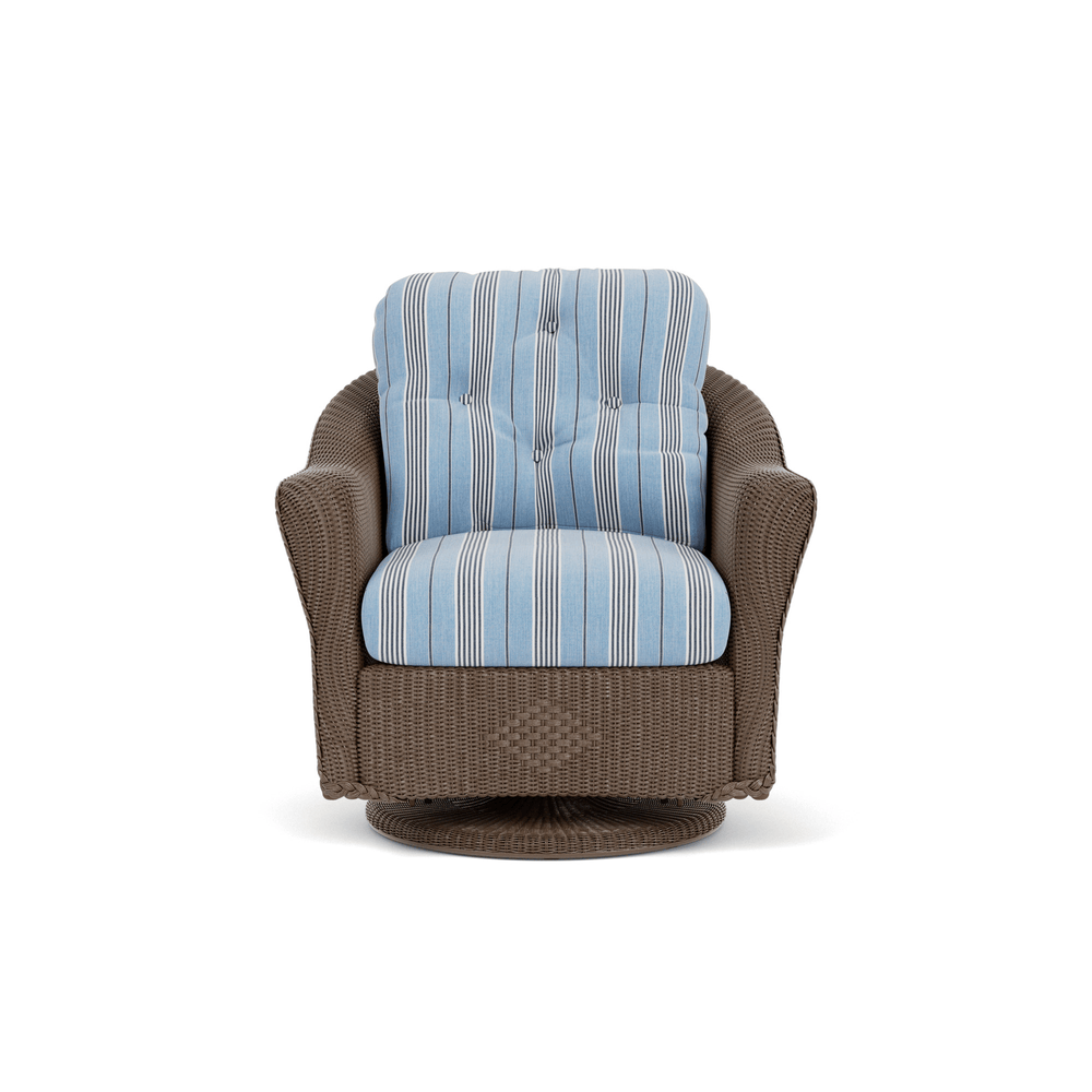 Lloyd Flanders Reflections Swivel Glider Lounge Chair - Bark finish