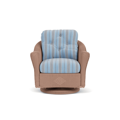 Lloyd Flanders Reflections Swivel Glider Lounge Chair - Rosewood finish
