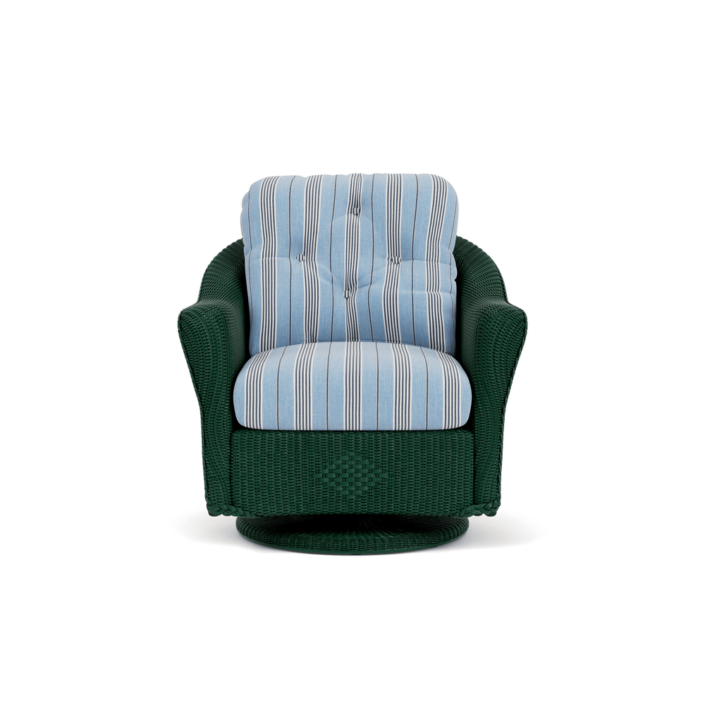 Lloyd Flanders Reflections Swivel Glider Lounge Chair - Woodland finish