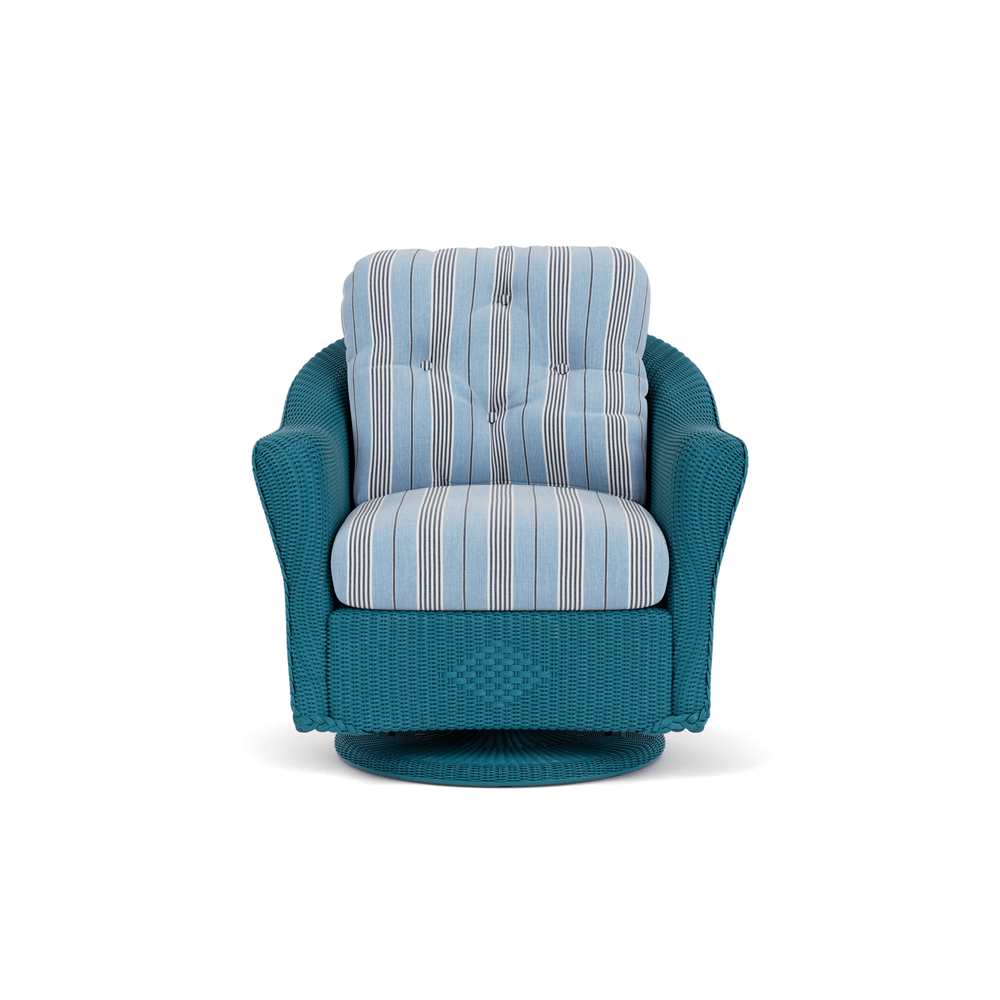 Lloyd Flanders Reflections Swivel Glider Lounge Chair - Peacock finish