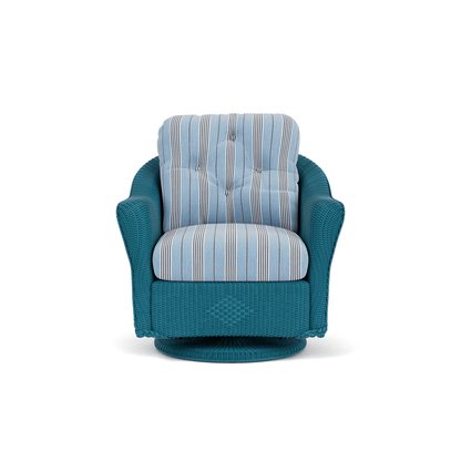 Lloyd Flanders Reflections Swivel Glider Lounge Chair - Peacock finish