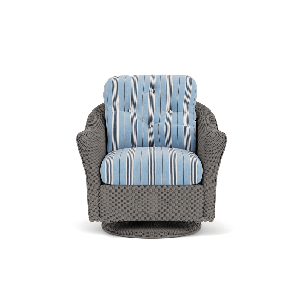 Lloyd Flanders Reflections Swivel Glider Lounge Chair - Pewter finish