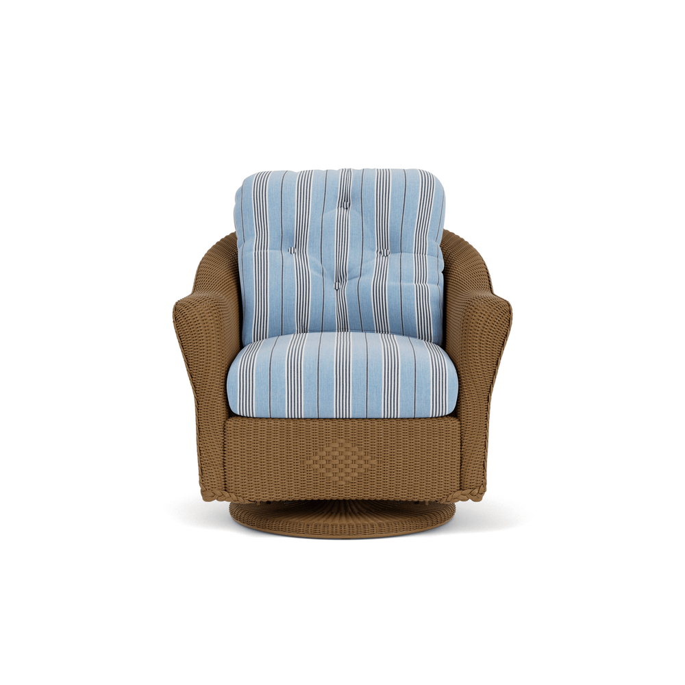 Lloyd Flanders Reflections Swivel Glider Lounge Chair - Hickory finish