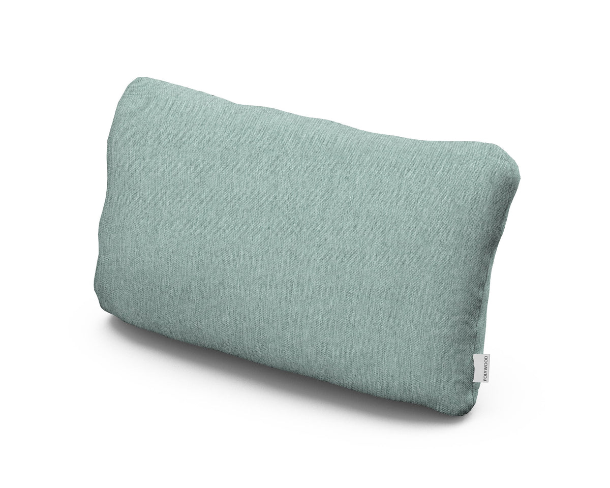 POLYWOOD Outdoor Lumbar Pillow in Glacier Spa
