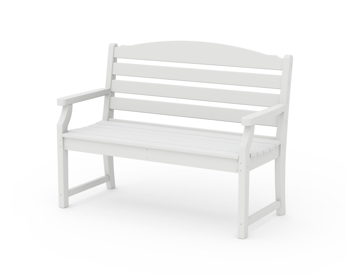 POLYWOOD Savannah 48" Bench in White